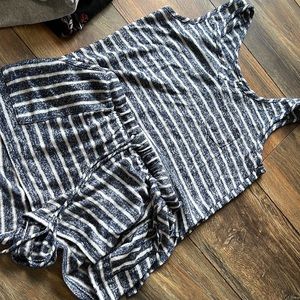 Two piece short and tank pj set